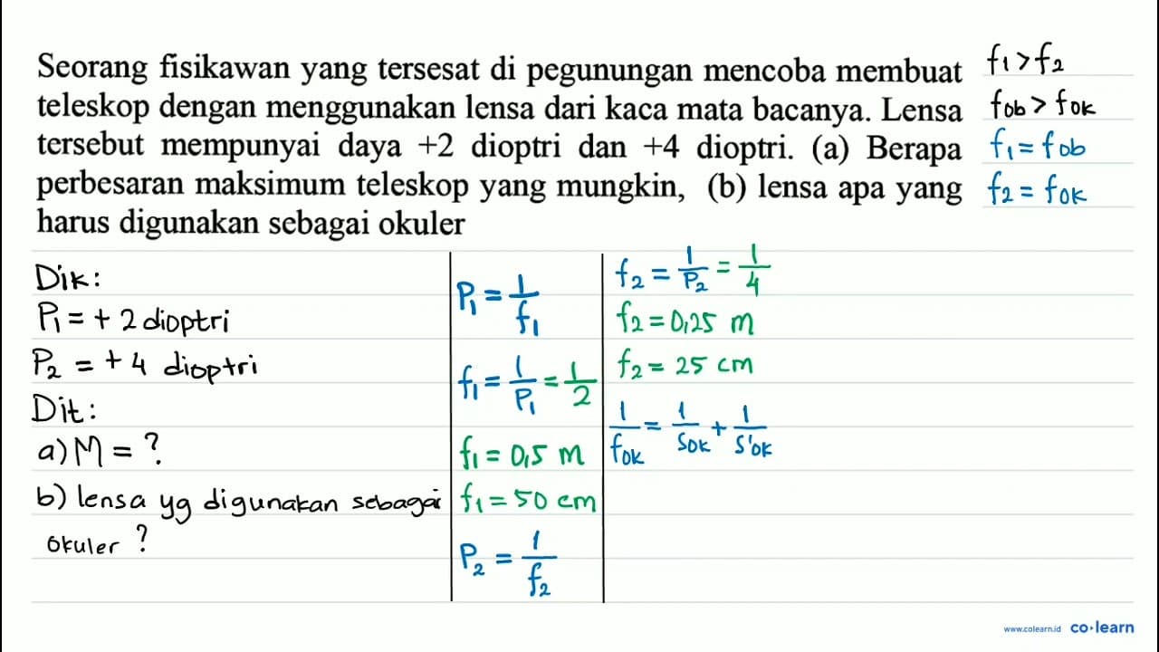 Seorang fisikawan yang tersesat di pegunungan mencoba