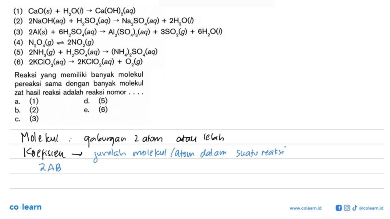 (1) CaO(s)+H2O(l)->Ca(OH)2(aq) (2)