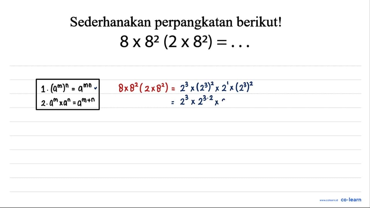 8 x 8^(2)(2 x 8^(2))=...