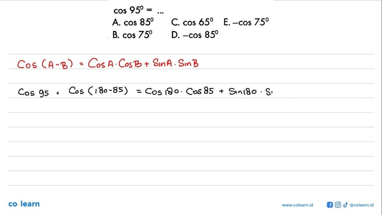 cos 95=...