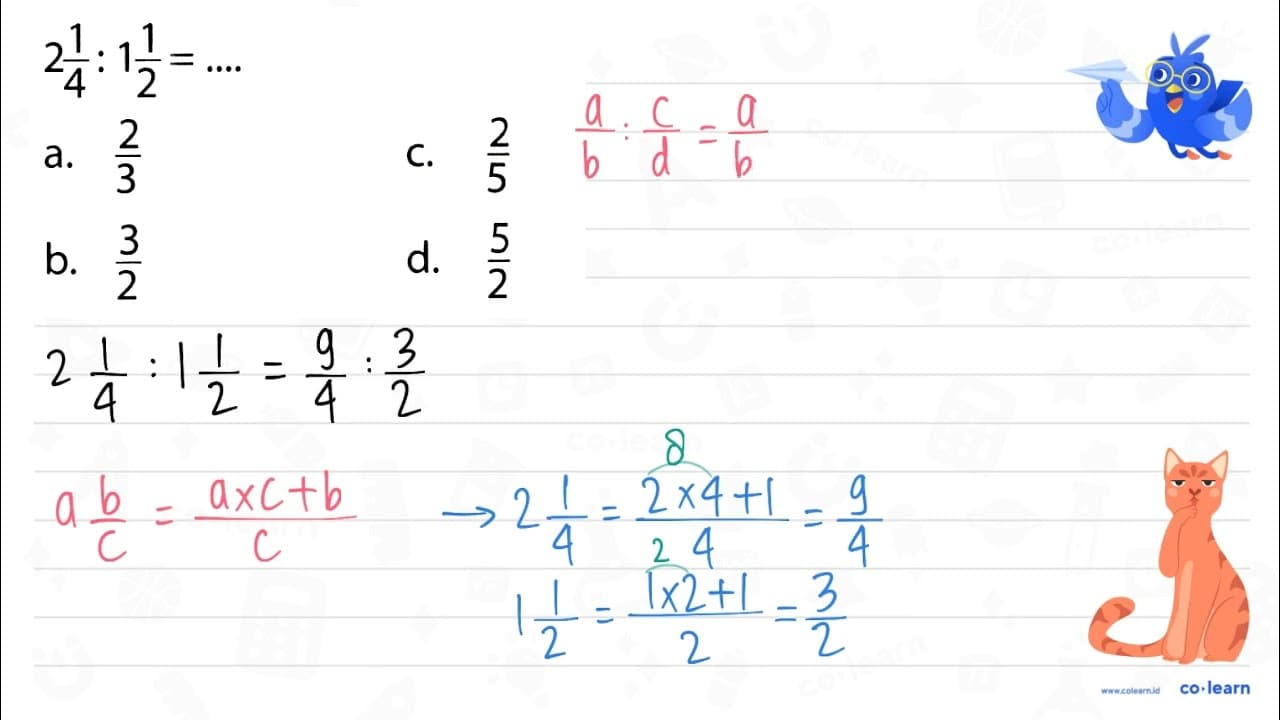 2 (1)/(4): 1 (1)/(2)=...