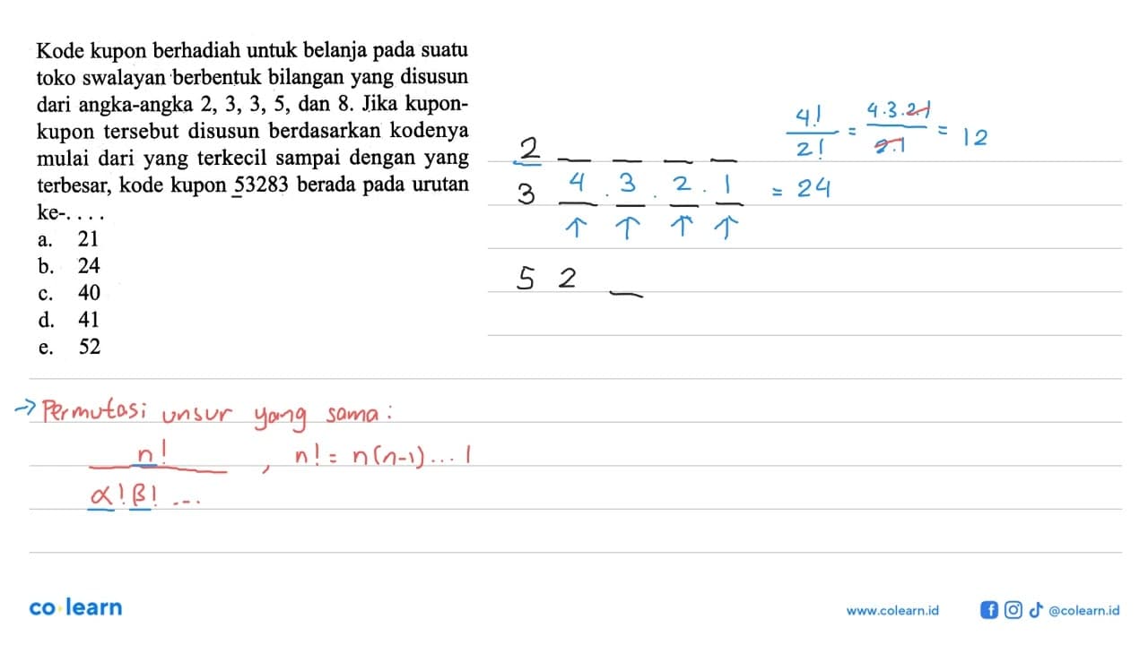 Kode kupon berhadiah untuk belanja pada suatu toko swalayan