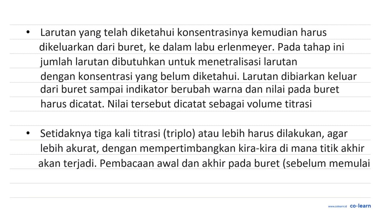 Rangkaian alat pada tahap titrasi adalah ....