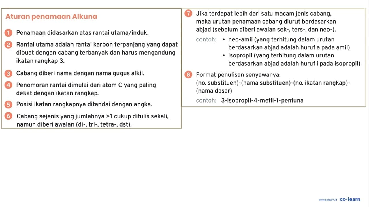 Perhatikan struktur berikut ini: CH3 H3C HC CH C C CH3 H3C