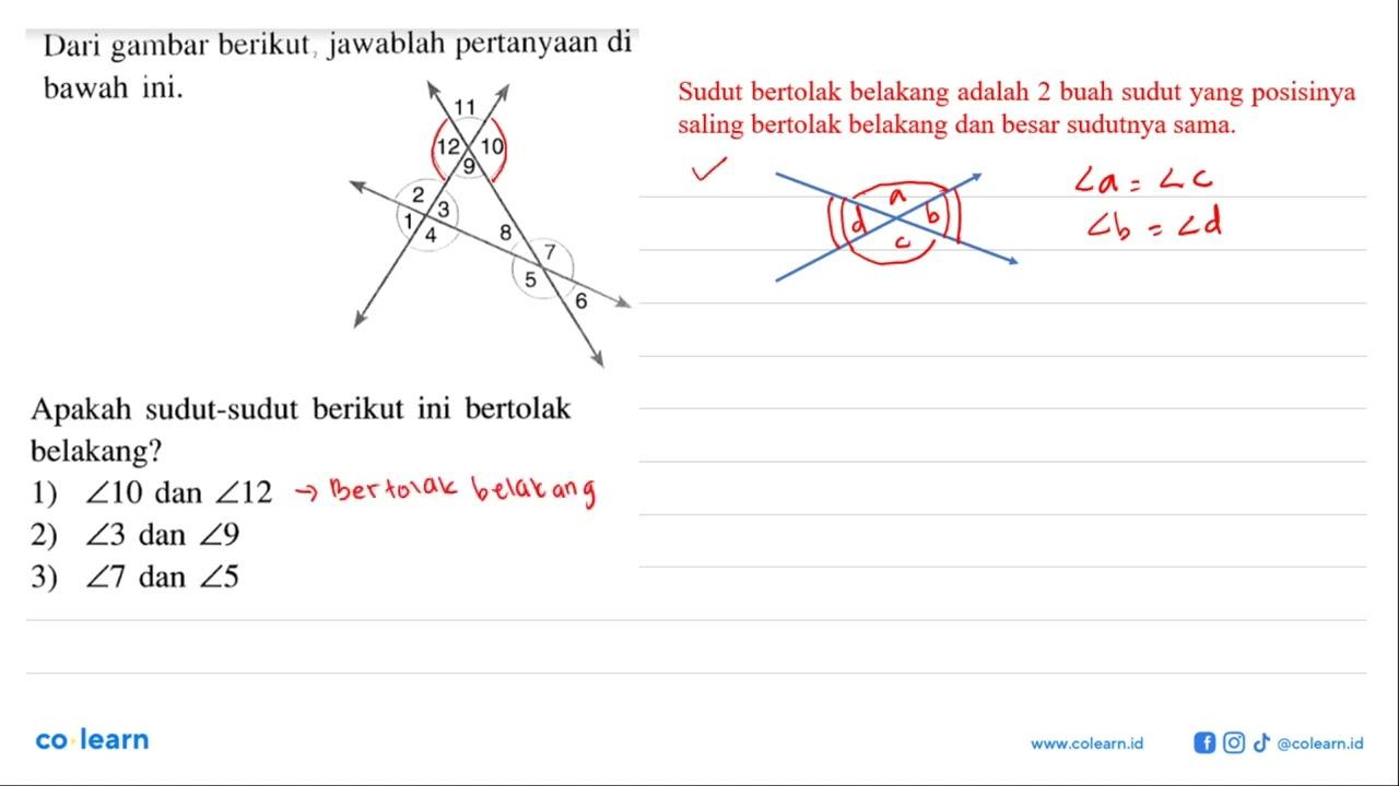 Dari gambar berikut, jawablah pertanyaan di bawah ini.