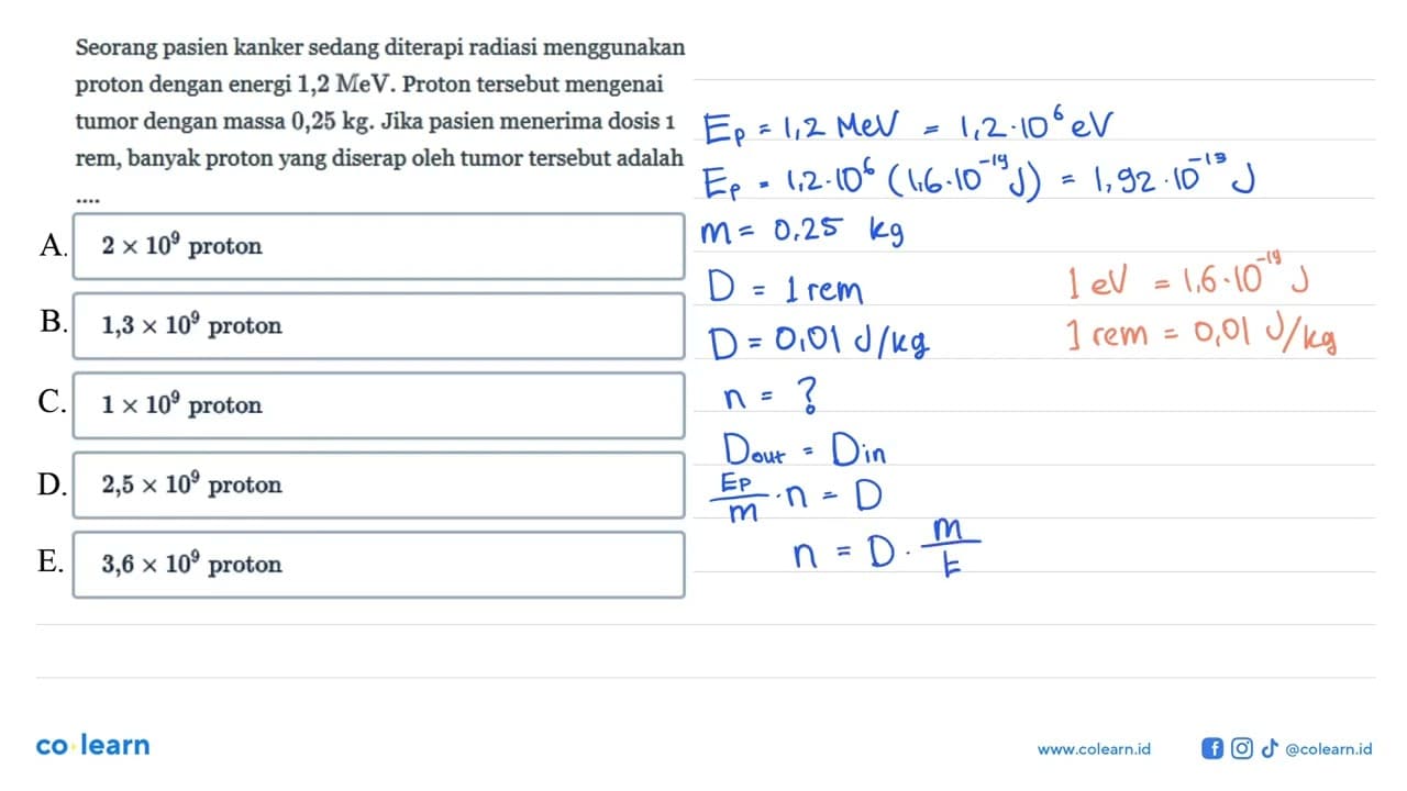 Seorang pasien kanker sedang diterapi radiasi menggunakan