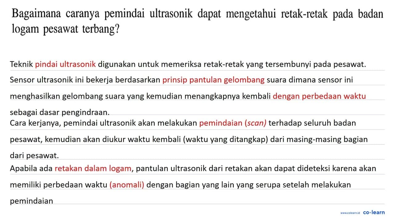 Bagaimana caranya pemindai ultrasonik dapat mengetahui