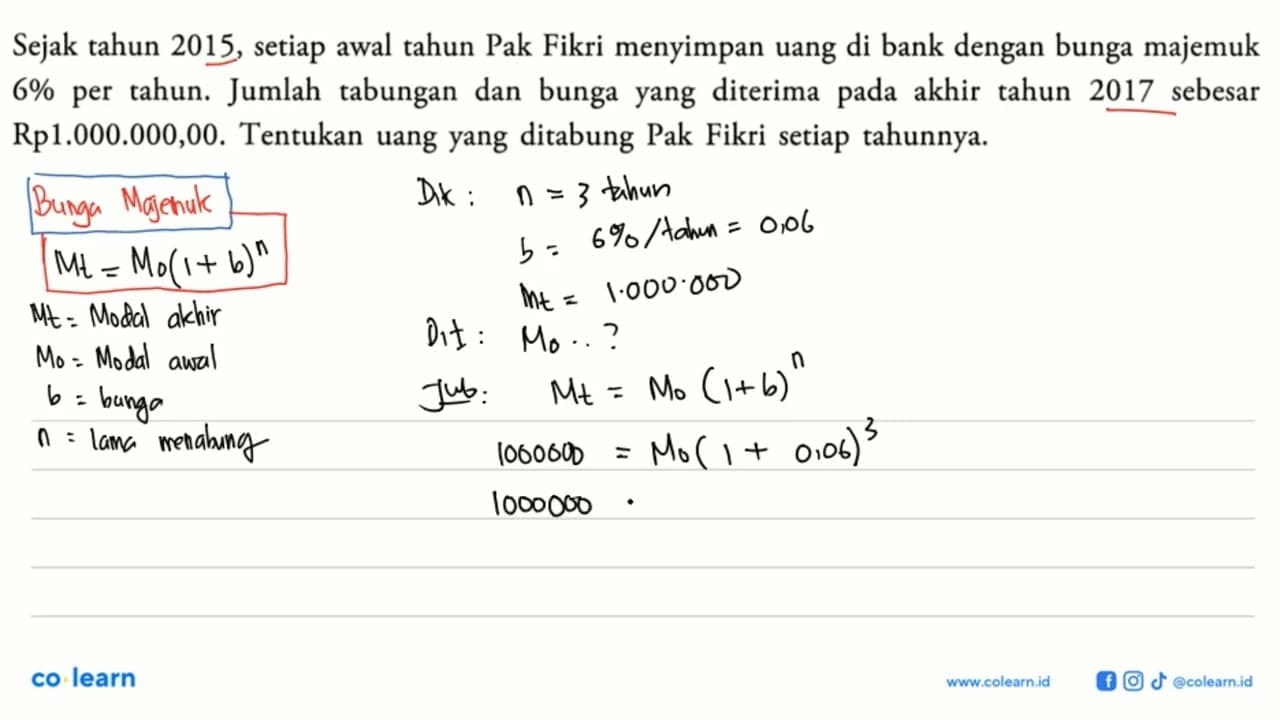 Sejak tahun 2015, setiap awal tahun Pak Fikri menyimpan