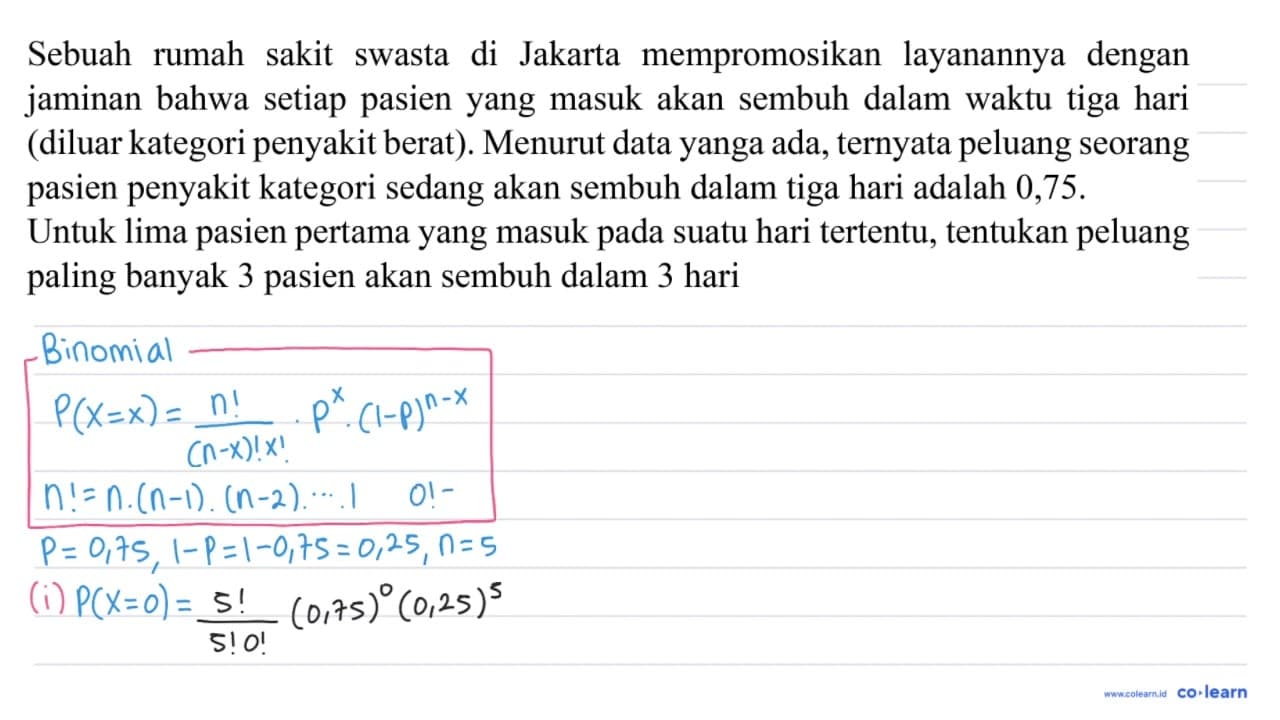 Sebuah rumah sakit swasta di Jakarta mempromosikan