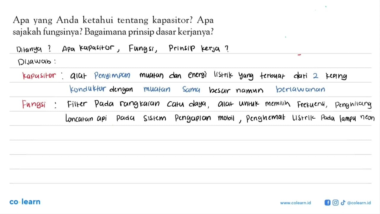 Apa yang Anda ketahui tentang kapasitor? Apa sajakah