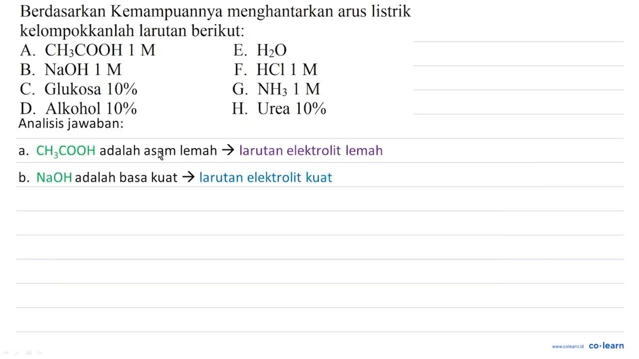 Berdasarkan Kemampuannya menghantarkan arus listrik