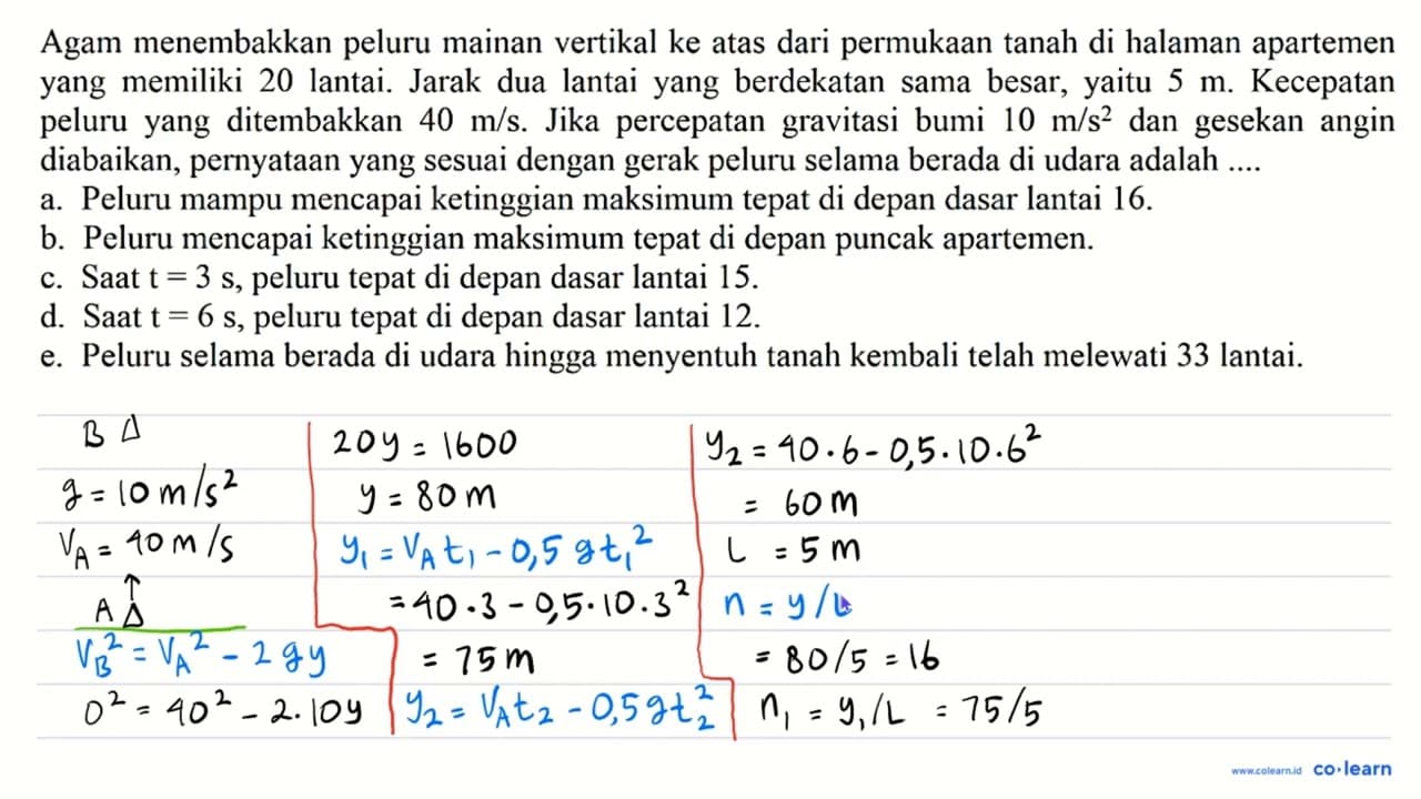 Agam menembakkan peluru mainan vertikal ke atas dari