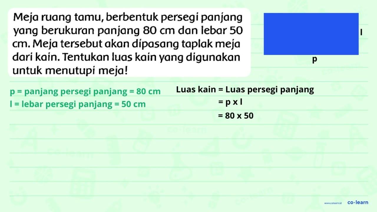 Meja ruang tamu, berbentuk persegi panjang yang berukuran