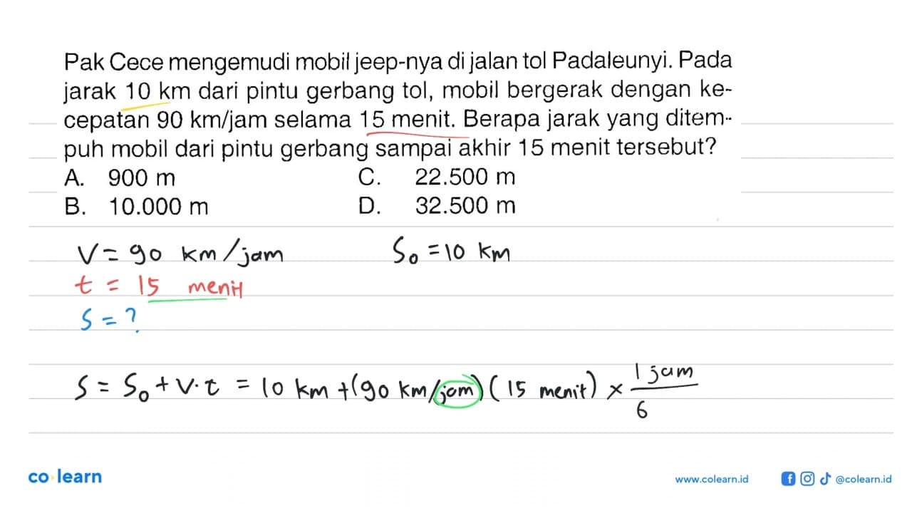 Pak Cece mengemudi mobil jeep-nya di jalan tol Padaleunyi.