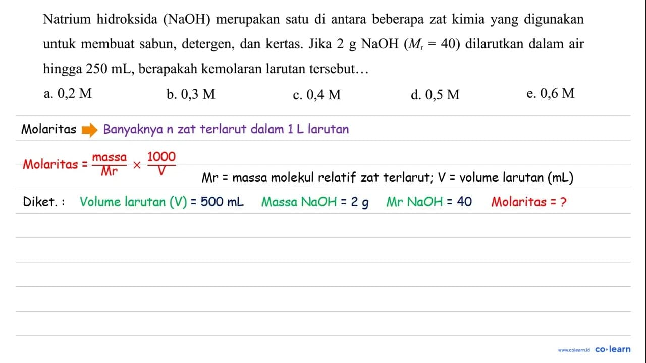 Natrium hidroksida (NaOH) merupakan satu di antara beberapa