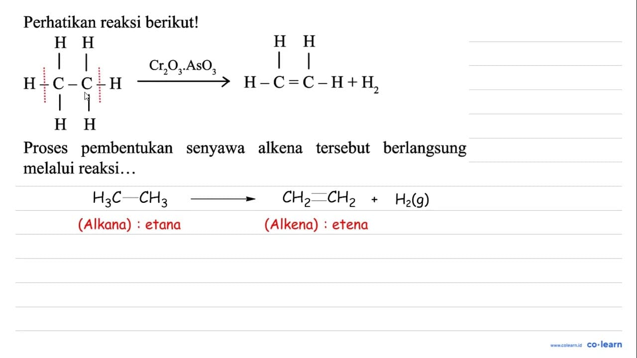 Perhatikan reaksi berikut! CCC(C)=O Proses pembentukan