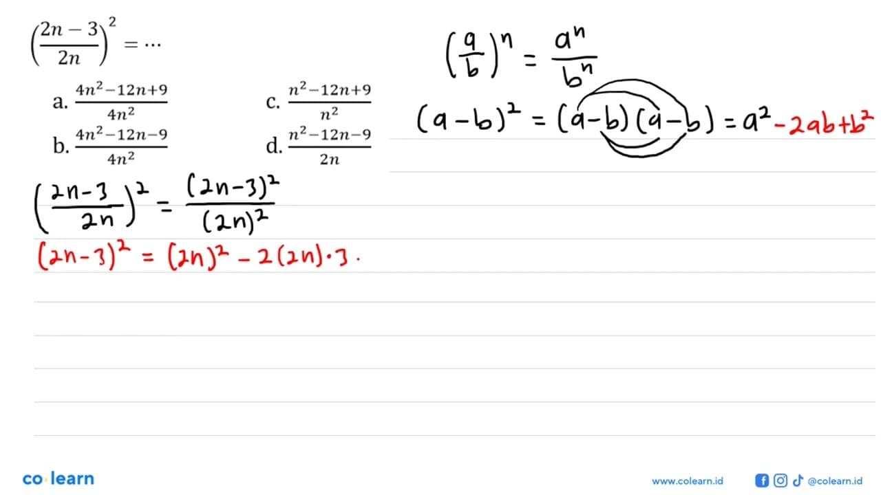 ((2n - 3)/2n)^2 = ...