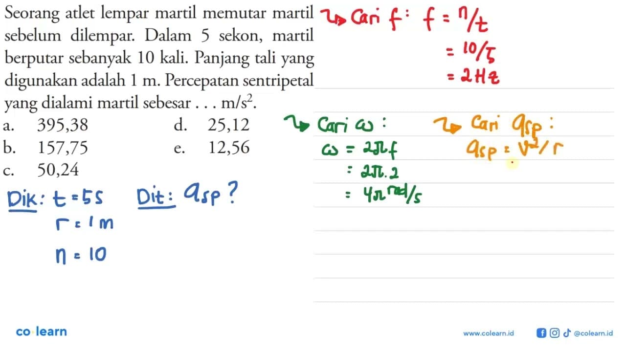 Seorang atlet lempar martil memutar martil sebelum