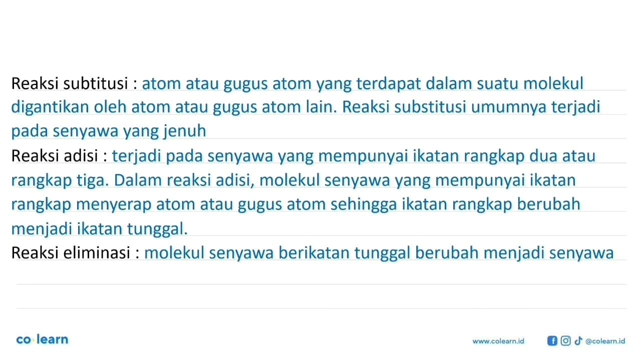 Jika senyawa: CH2 = CH - CH = CH2 direaksikan dengan gas