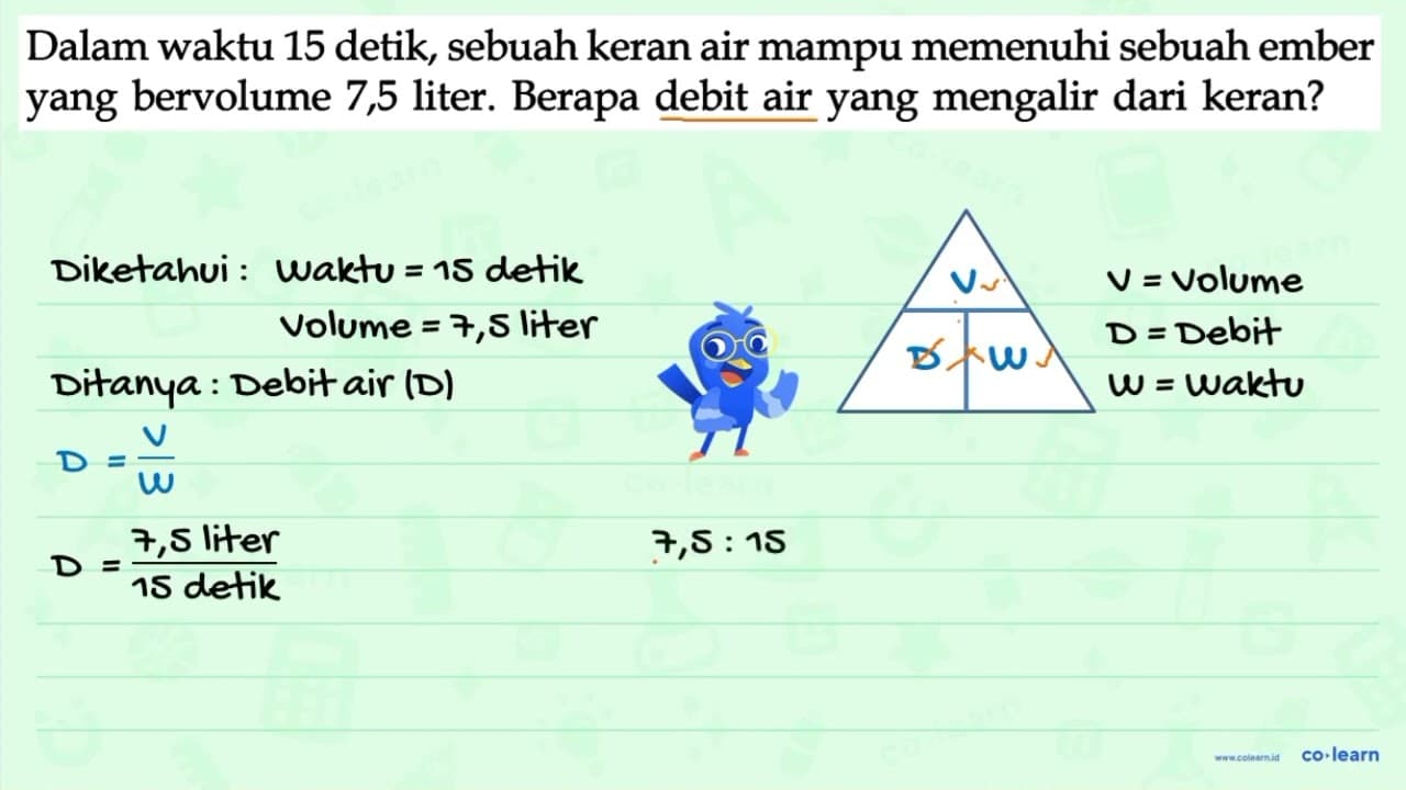 Dalam waktu 15 detik, sebuah keran air mampu memenuhi