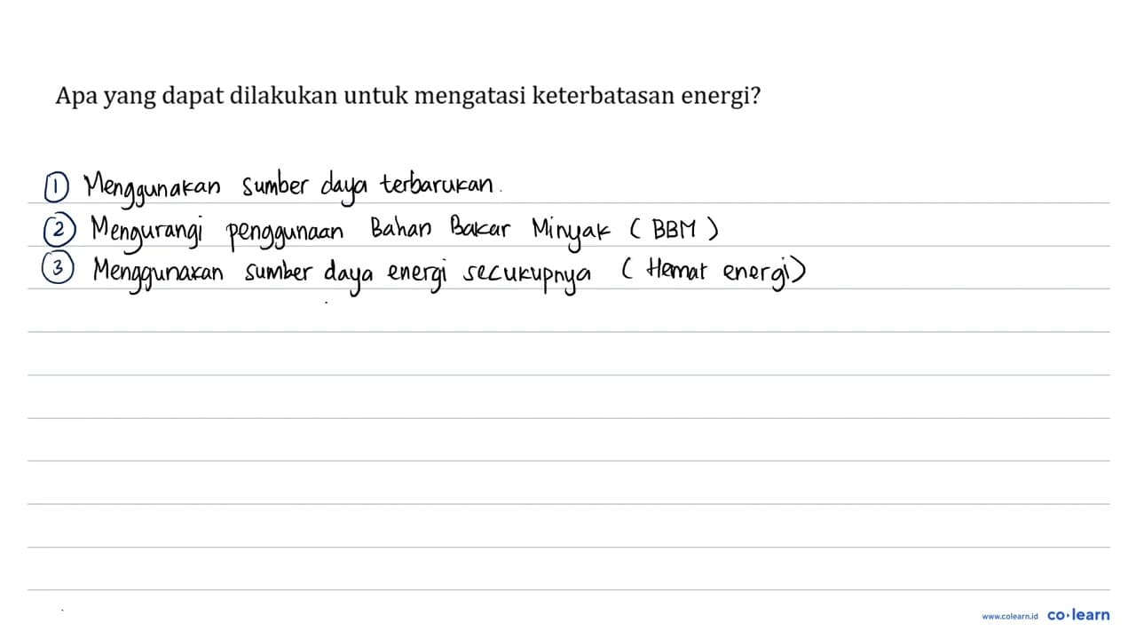 Apa yang dapat dilakukan untuk mengatasi keterbatasan