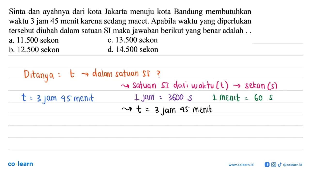 Sinta dan ayahnya dari kota Jakarta menuju kota Bandung