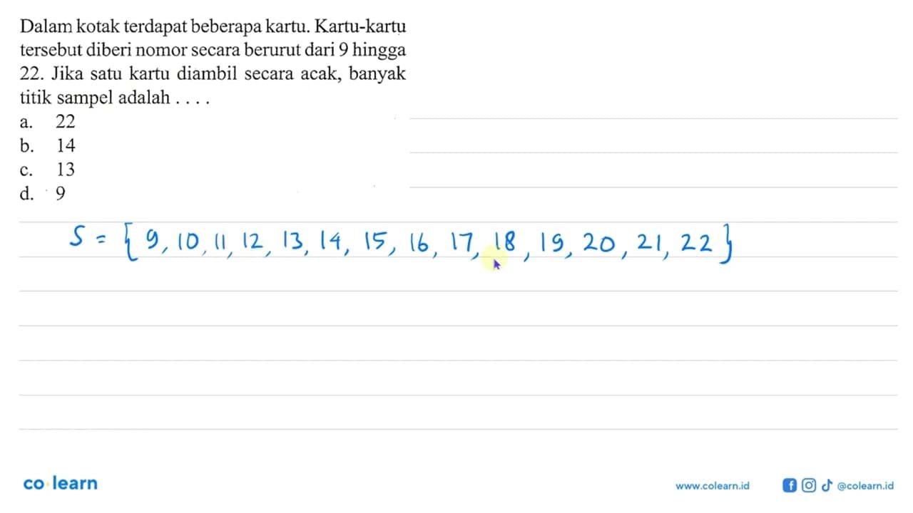 Dalam kotak terdapat beberapa kartu. Kartu-kartu tersebut