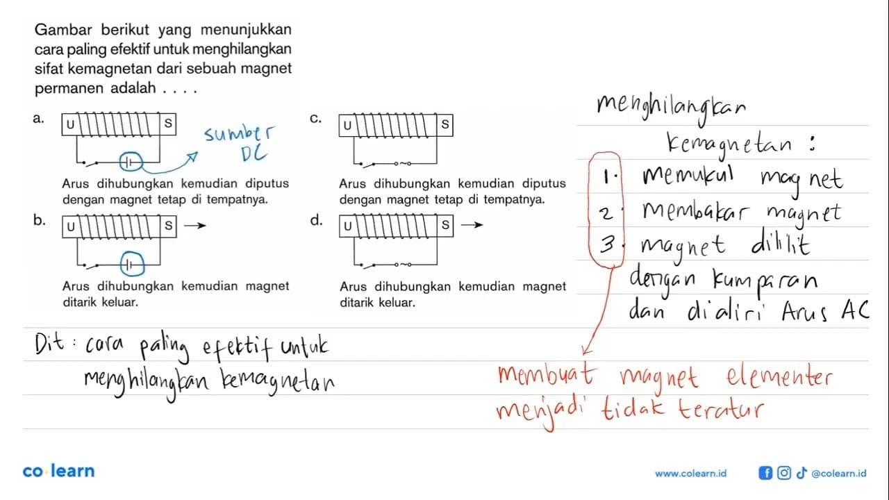 Gambar berikut yang menunjukkan cara paling efektif untuk