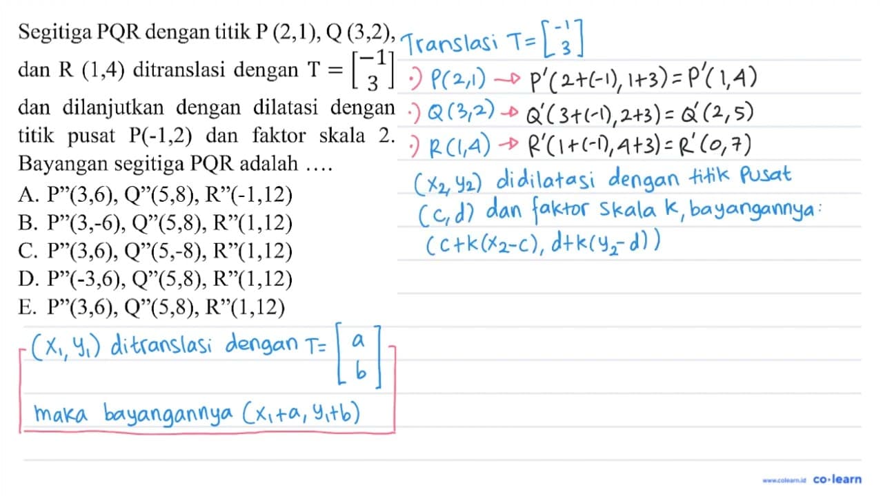 Lanjurkan deret berikut: a. b. c. d. e. f.