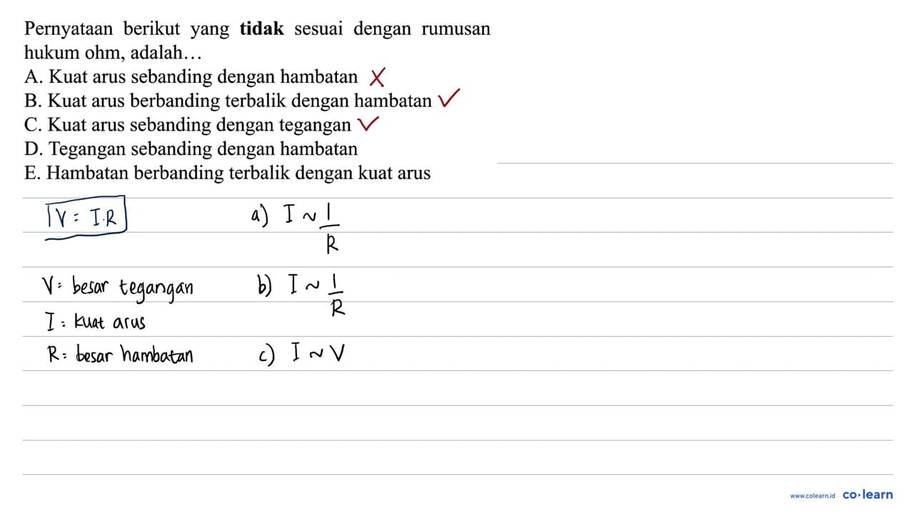 Pernyataan berikut yang tidak sesuai dengan rumusan hukum