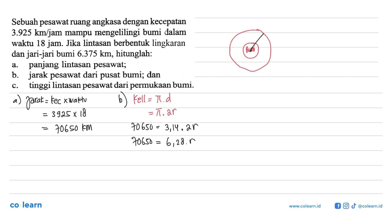 Sebuah pesawat ruang angkasa dengan kecepatan 3.925 km/jam