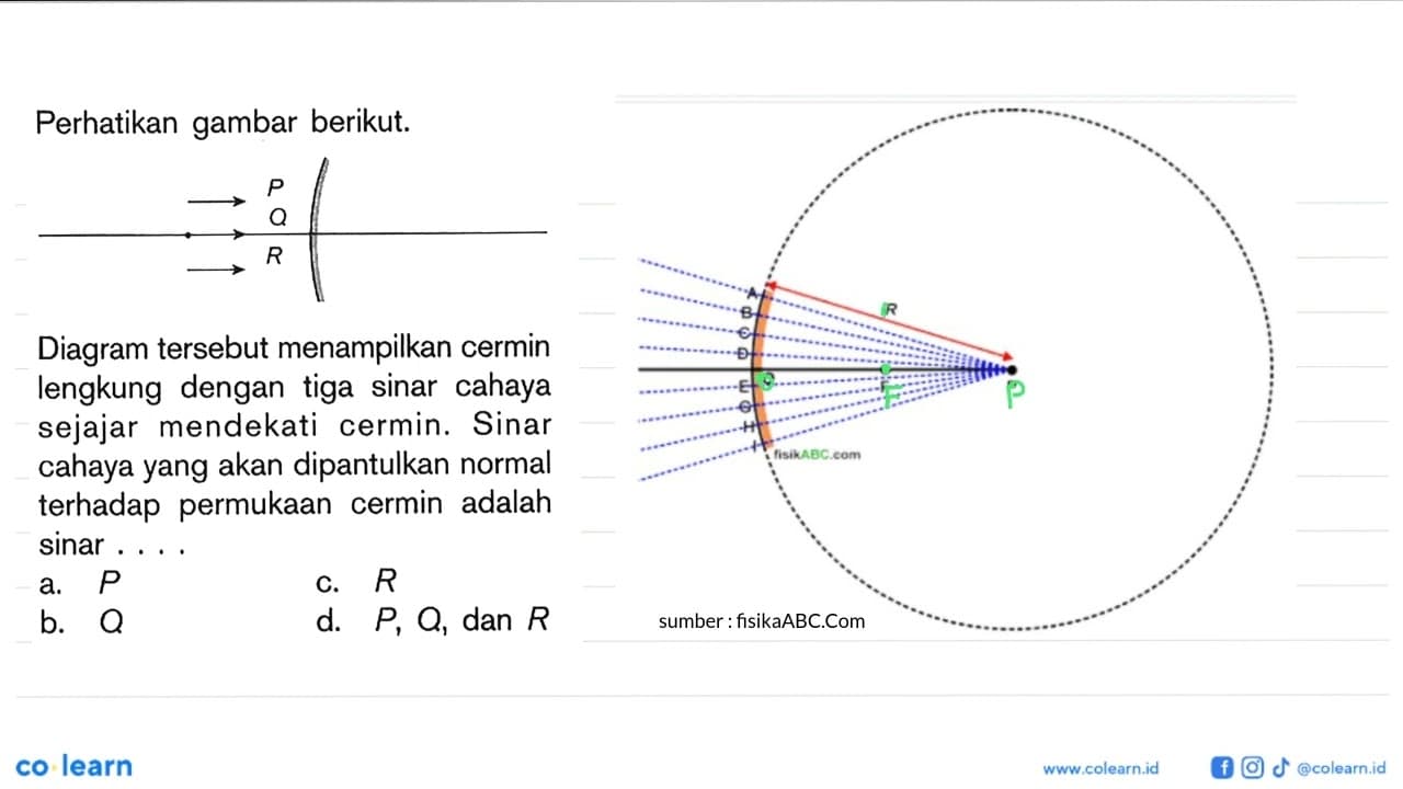 Perhatikan gambar berikut. P Q R Diagram tersebut