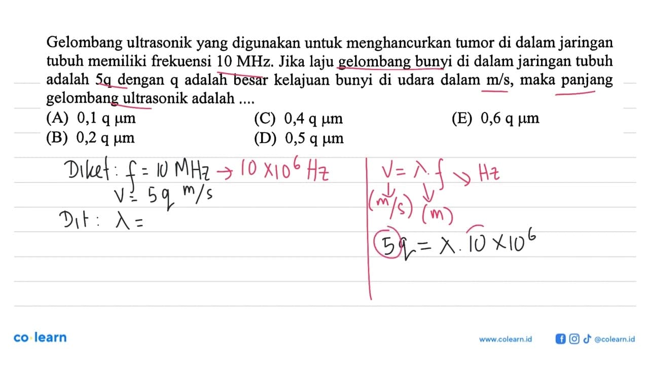 Gelombang ultrasonik yang digunakan untuk menghancurkan