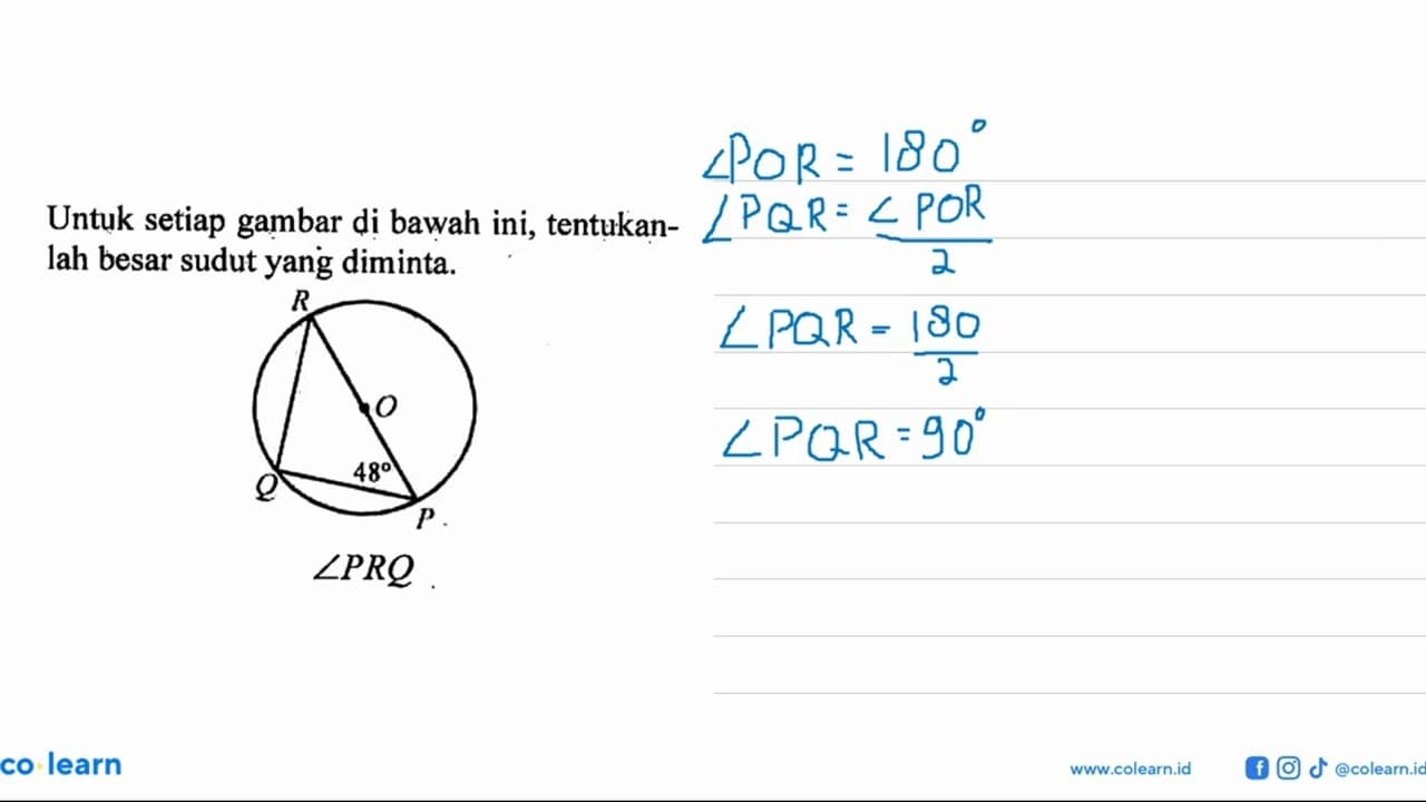 Untuk setiap gambar di bawah ini, tentukanlah besar sudut