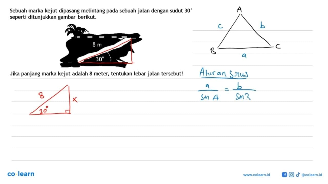 Sebuah marka kejut dipasang melintang pada sebuah jalan