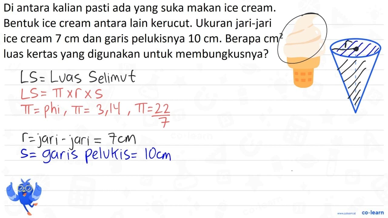 Di antara kalian pasti ada yang suka makan ice cream.