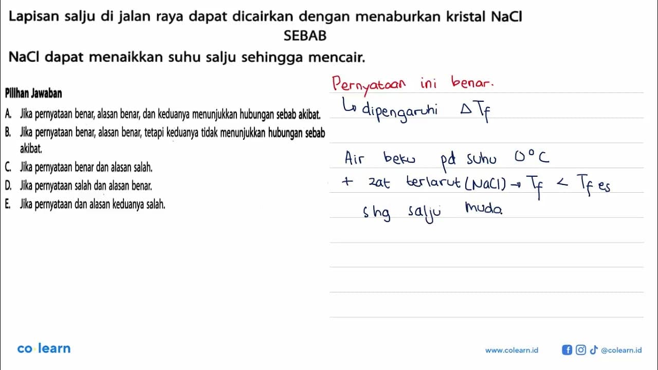 Lapisan salju di jalan raya dapat dicairkan dengan