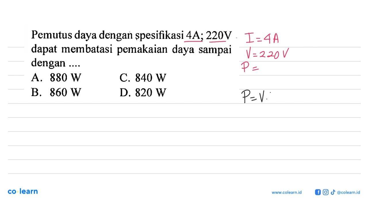 Pemutus daya dengan spesifikasi 4A; 220V dapat membatasi