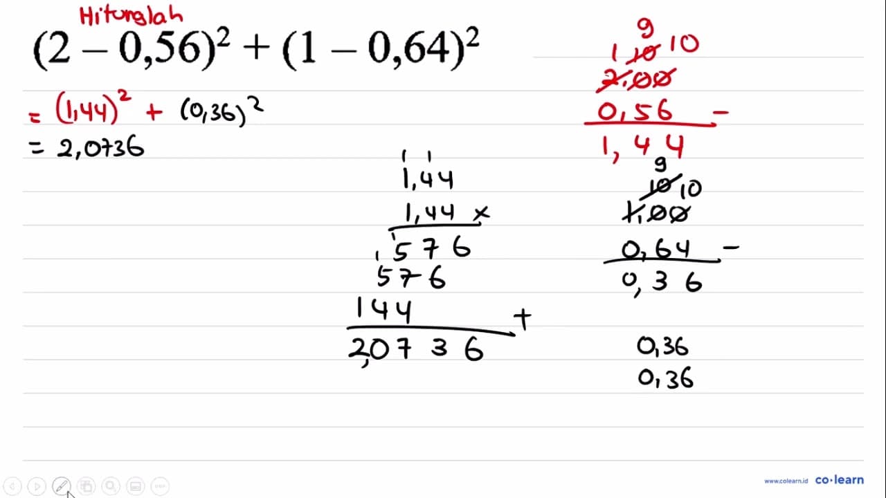 (2-0,56)^(2)+(1-0,64)^(2)