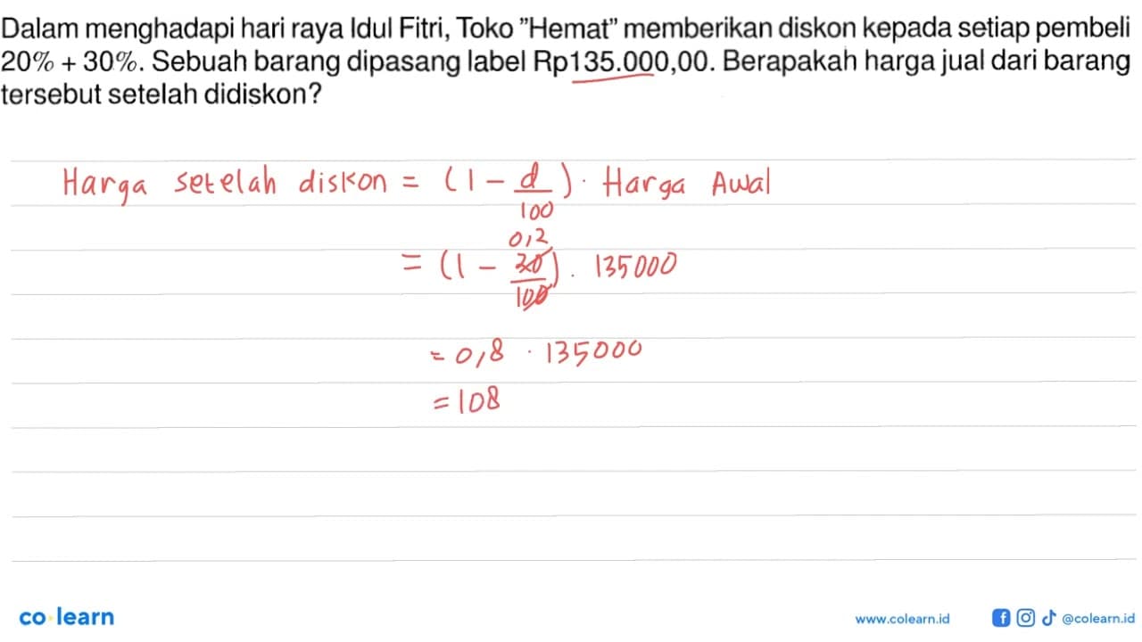 Dalam menghadapi hari raya Idul Fitri, Toko 'Hemat'