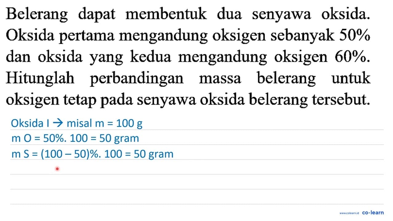 Belerang dapat membentuk dua senyawa oksida. Oksida pertama