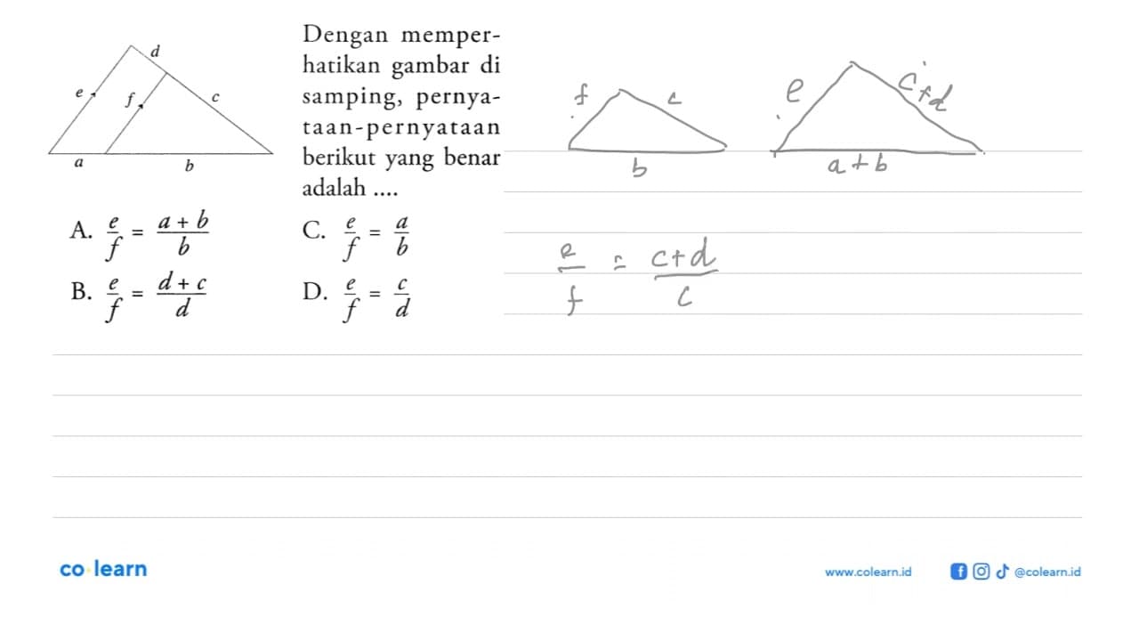 Dengan memperhatikan gambar di samping,