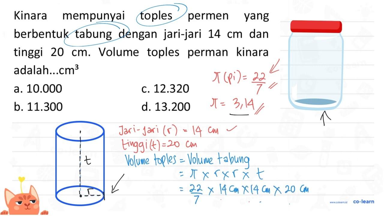 Kinara mempunyai toples permen yang berbentuk tabung dengan