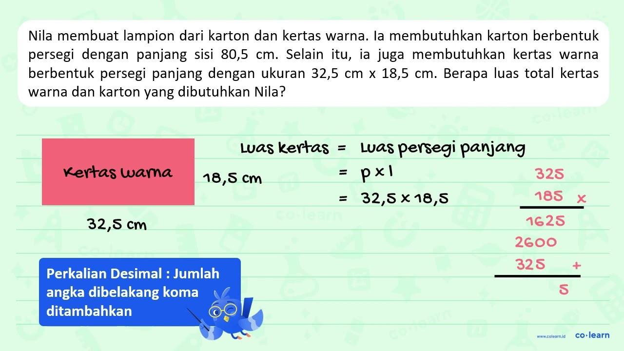 Nila membuat lampion dari karton dan kertas Ia membutuhkan