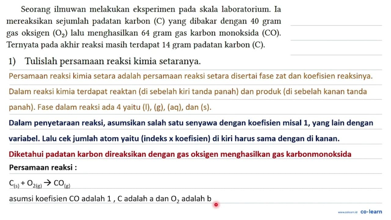 Seorang ilmuwan melakukan eksperimen pada skala