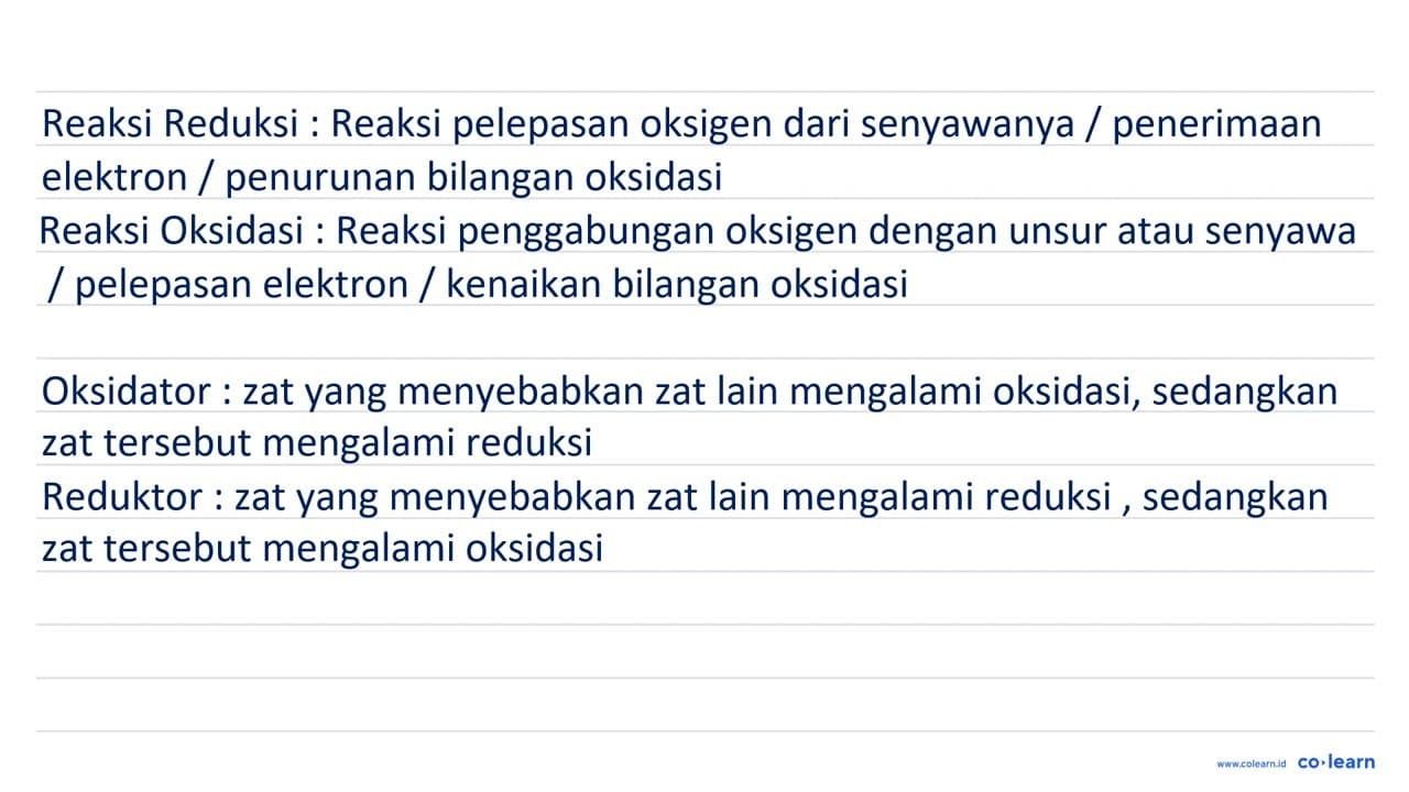 Diketahui reaksi Cr2O7^(2-) + H2O2 + H^+ -> Cr^(3+) + H2O