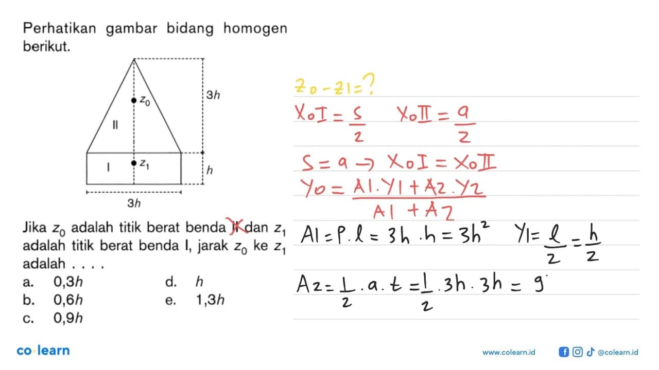 Perhatikan gambar bidang homogen berikut.B z0 z1 3h h 3h