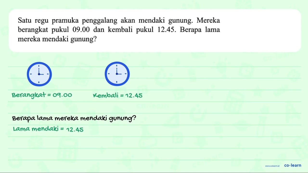 Satu regu pramuka penggalang akan mendaki gunung. Mereka