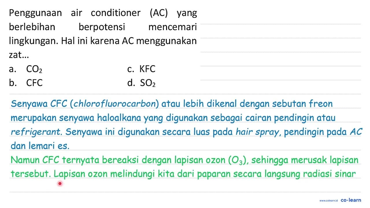 Penggunaan air conditioner (AC) yang berlebihan berpotensi