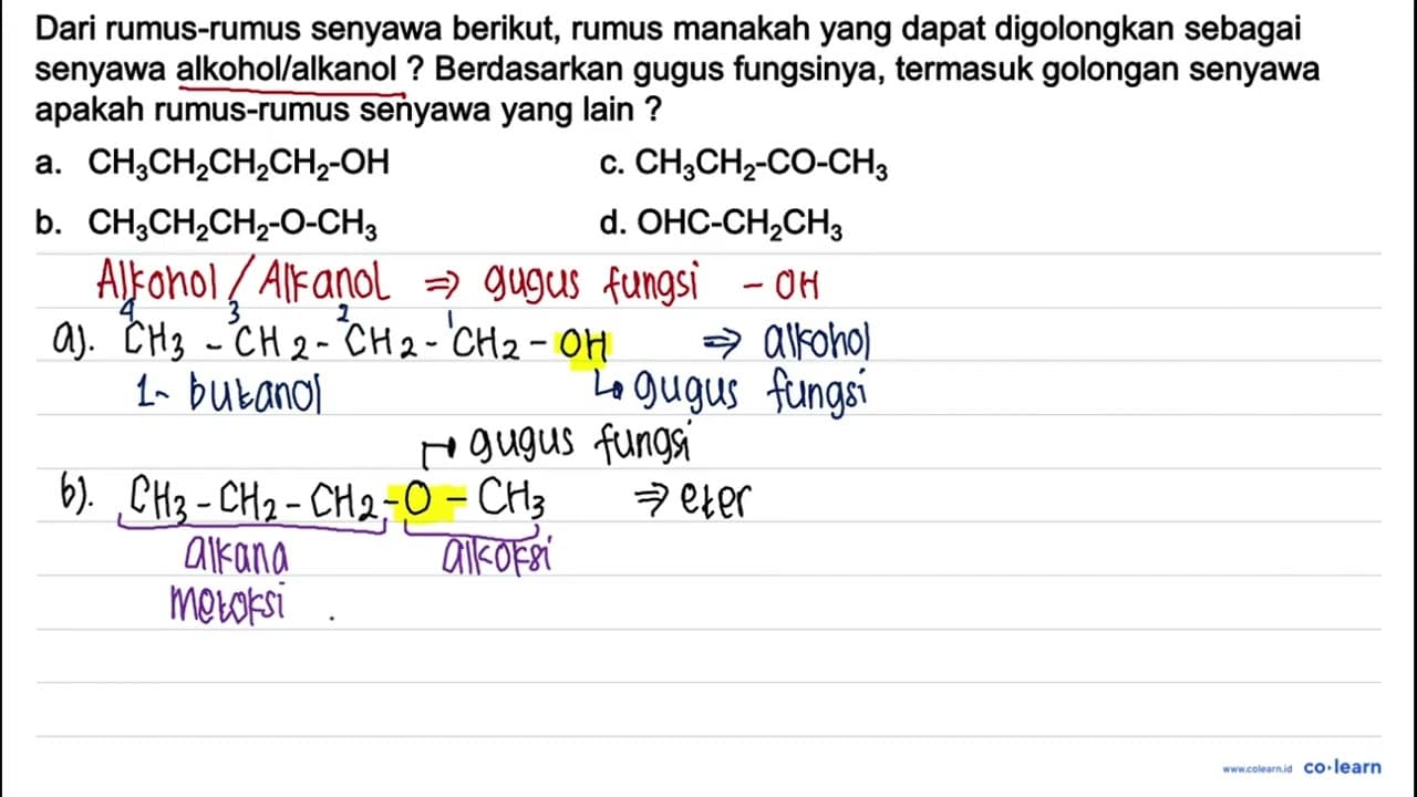 Dari rumus-rumus senyawa berikut, rumus manakah yang dapat